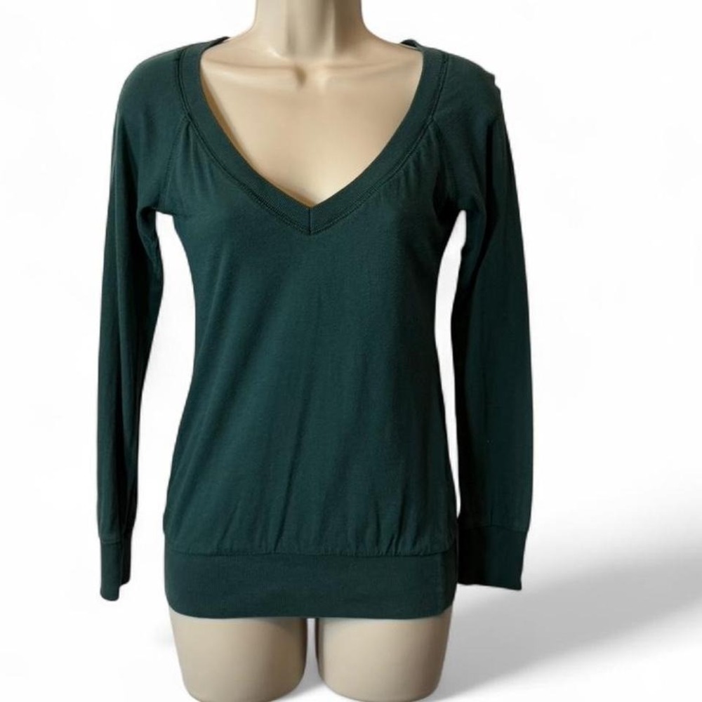 Y2K V Neck Long Sleeve Top‎